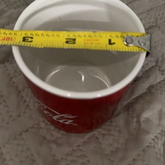 Vintage Coca-Cola Red & White Ceramic Mug By Gibson Set of 3 - Picture 8 of 10